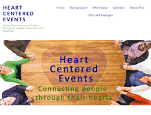 Tablet Screenshot of heartcenteredevents.com